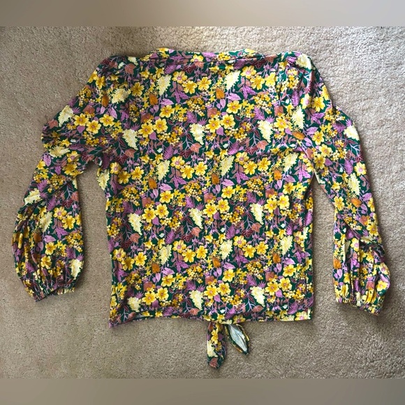 INC International Concepts Long Sleeve Floral Blouse - Picture 5 of 9